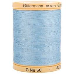 Gutermann 876 Yd Natural Cotton Thread-Carolina Blue