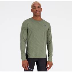 New Balance Q Speed Longsleeve Men mörkgrön