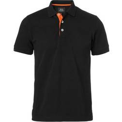 South West Weston Polo Shirt - Black/Orange