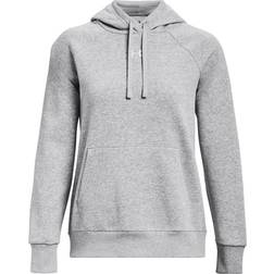 Under Armour Women's UA Rival Fleece Hoodie Mod - Gray Light Heather/White