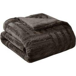 Madison Park Polar Blankets Brown (152.4x127cm)
