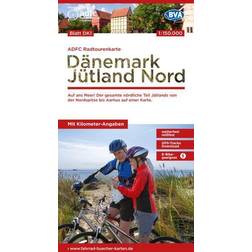 ADFC-Radtourenkarte DK1 Dänemark/Jütland Nord 1:150.000, E