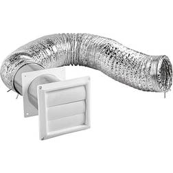 Lambro 4 UL 2158A Transition Duct Louvered Vent Kit Storage System