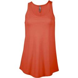 Platinum P506C Delta Women's Cvc Flowy Tank Top - Deep Coral