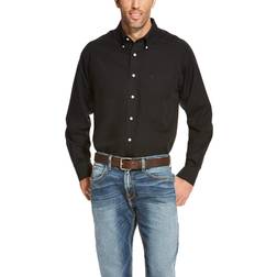 Ariat Men's Wrinkle Free Solid Shirt, Black