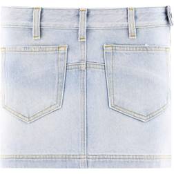 The Attico Abra Denim Miniskirt Elegant Upgrade - Blue