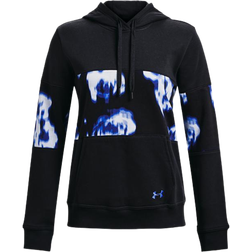 Under Armour Women's Rival Fleece Blocked Hoodie - Black/Versa Blue