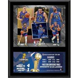 Fanatics Denver Nuggets x 15 2023 NBA Champions Team Sublimated Plaque