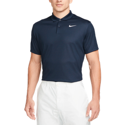 NIKE Men's Court Dri-Fit Tennis Polo Shirt - Obsidian/White