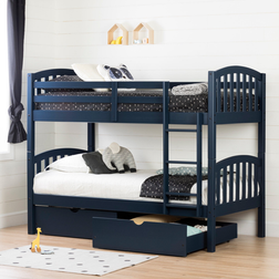 Harriet Bee Shore Asten Rolling Drawers Bunk Bed