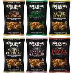 King Good Pork Rinds Variety 6 Pack Chicharrones Keto