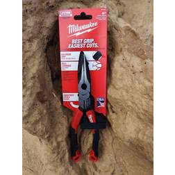 Milwaukee 8" Long Comfort Grip Needle-Nose Pliers