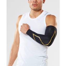 2XU MCS Elite Compression Arm Guard, Black/Gold, X-Large