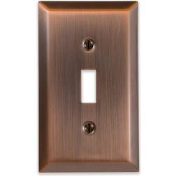 Amerelle Century Single Toggle Steel Wallplate in Antique Copper