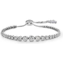 Carat * LONDON Silver Quentin Graduated Slider Bracelet
