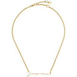 Jacquemus Boys Gold Kids Le Necklace Signature Brass Necklace 52cm