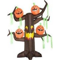 Homcom Inflatable Halloween Ghost Tree Pumpkins LED Lights