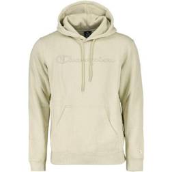 Champion Script Logo Fleece Hoodie - Dove Grey