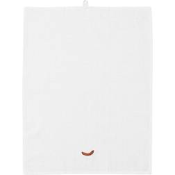 Normann Copenhagen Yummy Tea Towels Viskestykke Hvid, Brun (70x50cm)