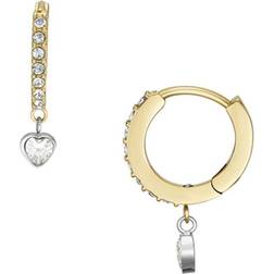 Fossil JF04358998 Sadie Tokens Of Affection Hoop Earrings J49305