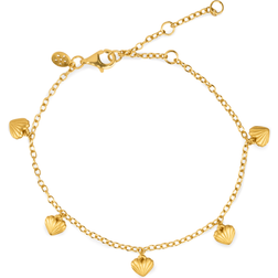 ByBiehl Just Love Bracelet Dam Kedjearmband Med Hänge - Gold Plated Silv