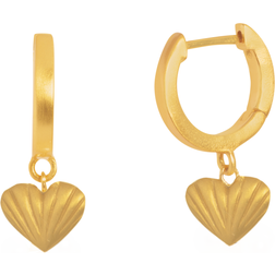 ByBiehl Just Love Hoop Dam Creoler Stl - Gold Plated Silv