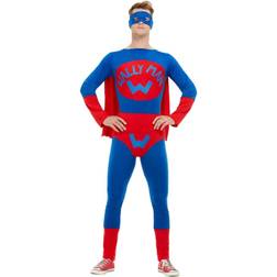 Smiffys Wallyman Superhero Costume Funny Comedy Fancy Dress