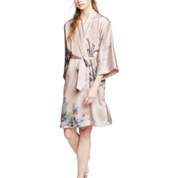 Kim+Ono Fura Short Kimono Robe - Sepia Rose