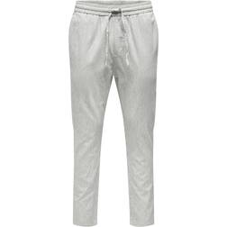 Only & Sons Linus Crop Trouser - Moonstruck