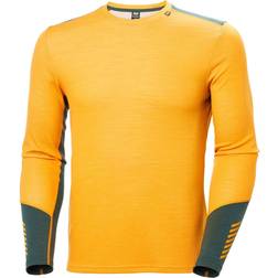 Helly Hansen Lifa Merino Midweight Crew, Herr, Gul