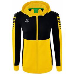 Erima Women's Six Wings Training Jacket with Hood - Yellow