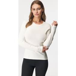 Pieces Langarmshirt PCRUKA creme