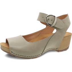 Dansko Tiana Khaki Burnished Nubuck Khaki