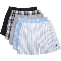 Polo Ralph Lauren Assorted 5-pack Woven Cotton Boxers