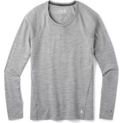 Smartwool Women's Classic All-Season Merino Baselayer Long Sleeve Light Gray Heather