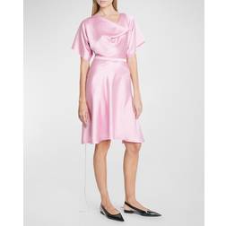 Victoria Beckham Draped Sleeve Cut Out Mini Dress