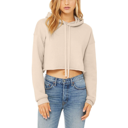 Bella+Canvas Cropped Fleece Hoodie - Heather Dust