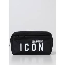 DSquared2 Iconic Leather Beauty Bag - Sort