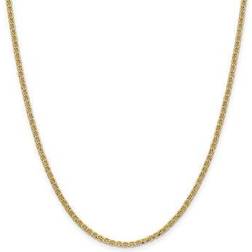 Primal Gold Semi Solid Anchor Chain Necklace - Gold