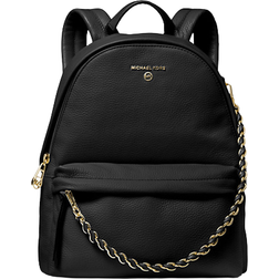 Michael Kors Slater Medium Pebbled Leather Backpack - Black