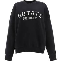 ROTATE Birger Christensen Iriiis Classic Logo Sweatshirt - Black