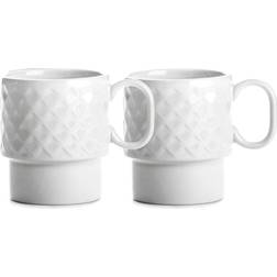 Sagaform Coffee & More White Mugg 25cl 2st