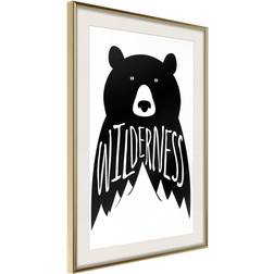 Artgeist Inramad Tavla Wild Bear 30x45 Poster