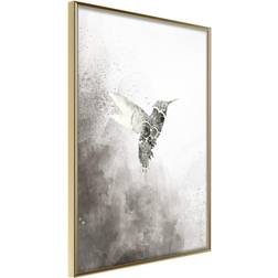 Artgeist Inramad Tavla Hummingbird Shades of 30x45 Guldram Poster