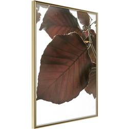 Artgeist Inramad Tavla Burgundy Tilia Leaf 30x45 Poster