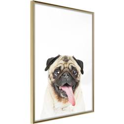 Artgeist Funny Pug Plakat