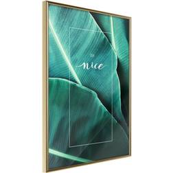 Artgeist Banana Leaves with Message Plakat