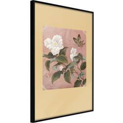 Artgeist Inramad Tavla Rhododendron and Butterfly Poster