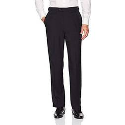 Haggar eclo navy flat front dress pants 44w 29l