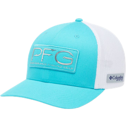 Columbia PFG Hooks Mesh Ball Cap High Crown - Ocean Teal/Silver